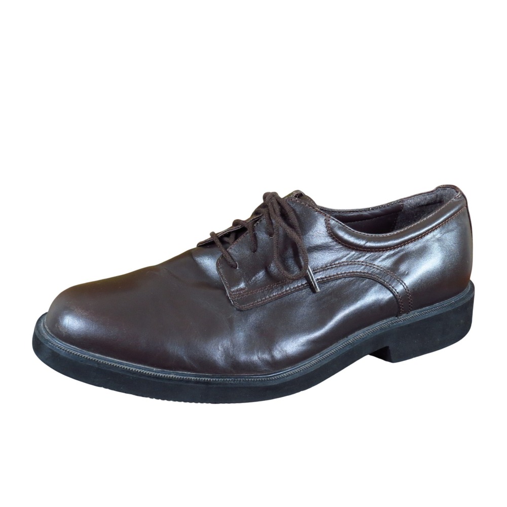 Rockport Dressports Mens Oxford Shoes Size 10 Wide Dress Formal Brown Leather